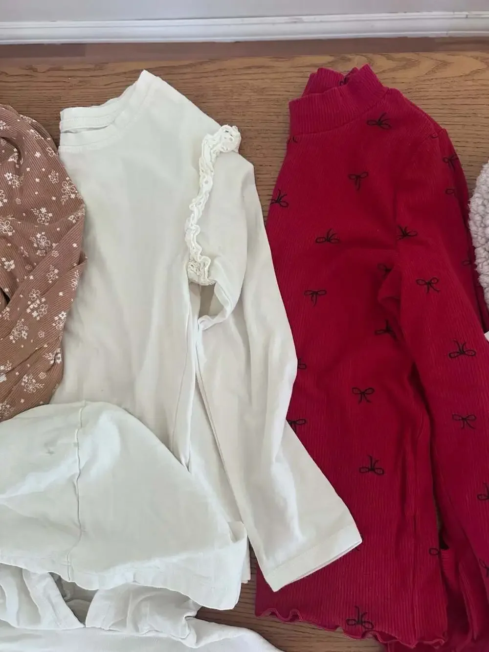 Girls Assorted Clothing Bundle - Hoodies, Thermal Dresses, and Long Sleeve Shirt